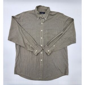 MENS‎ BROOKS BROTHERS CHECKERED BUTTON DOWN SIZE L
